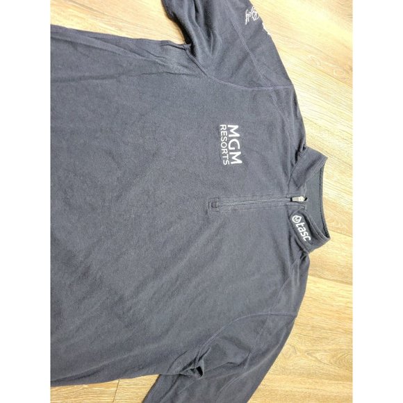 Tour Issue Benny Taylor Men's Pullover Sweater 1/4 Zip TASC Trump MGM Golf NAVY - Picture 5 of 10